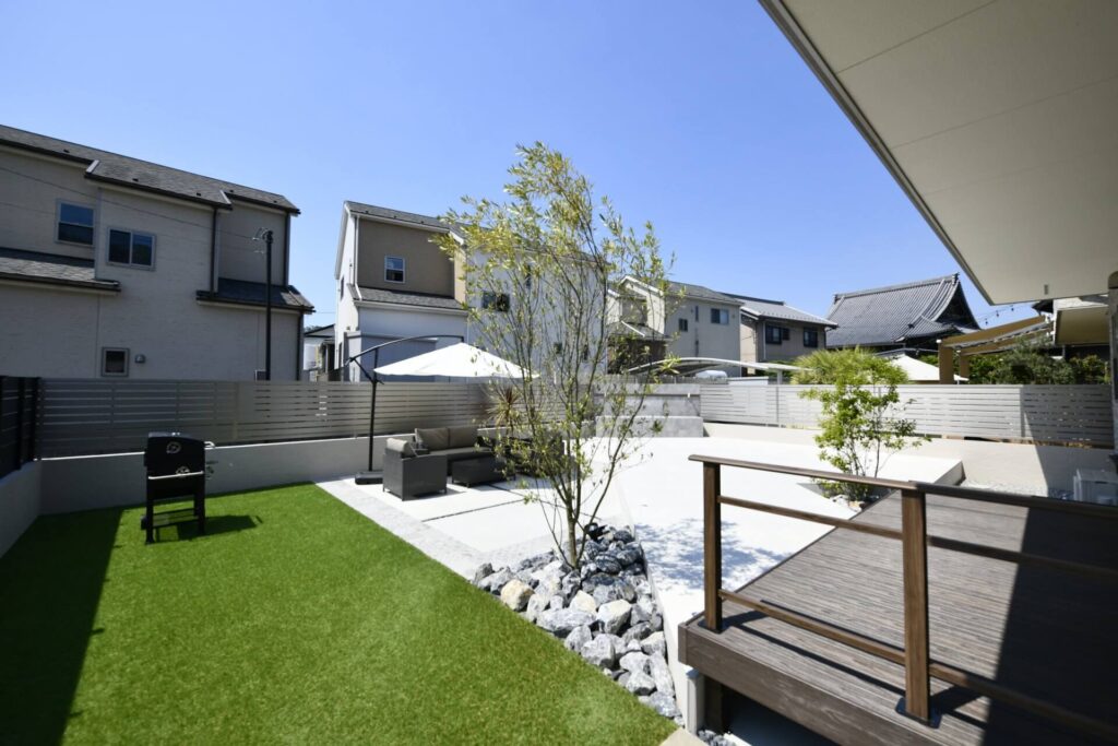 ホテルライクな庭、リフォーム外構